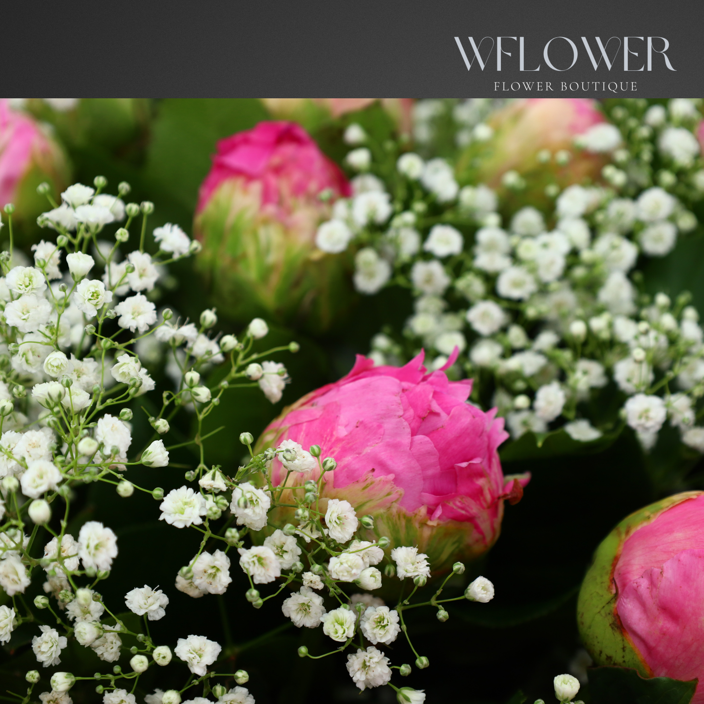 Peony Enchanted Mist Signature Bouquet