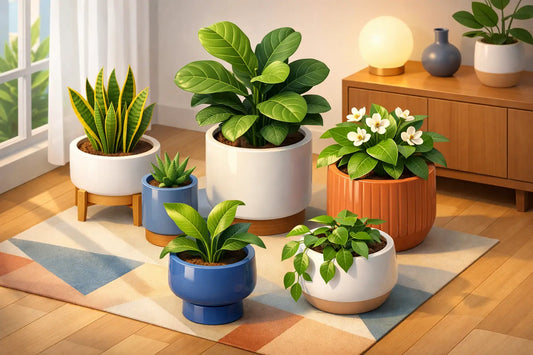 Indoor Plants in Ceramic Planters That Elevate Rooms