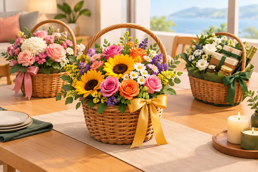 Flower Baskets for Elevated Gifting and Gatherings