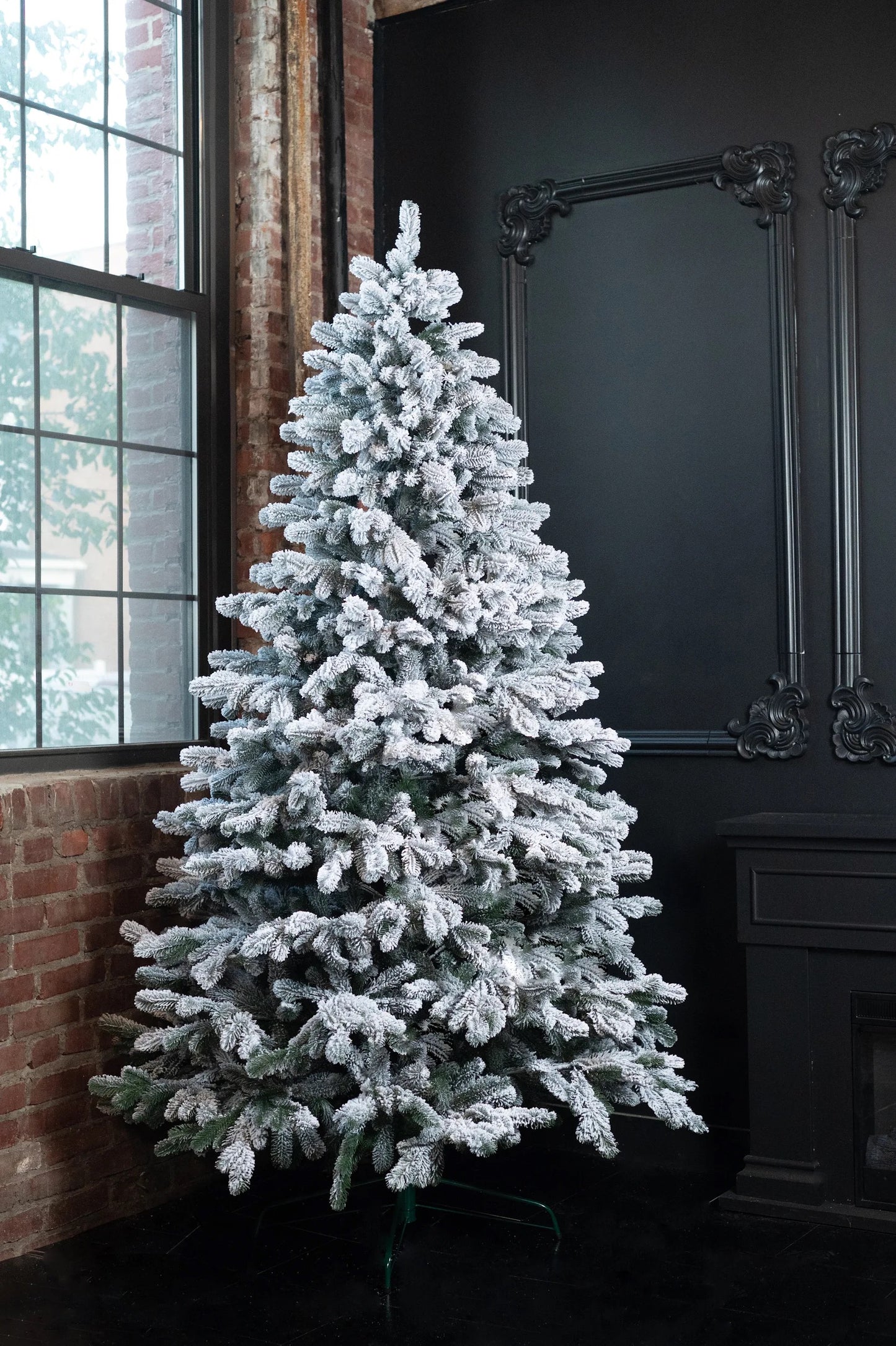 Snow-Kissed Evergreen Artificial Christmas Tree