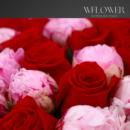 Crimson Peony Devotion Signature Bouquet