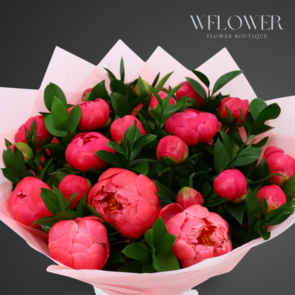 Peony Coral Muse Signature Bouquet
