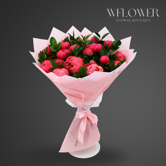 Peony Coral Muse Signature Bouquet