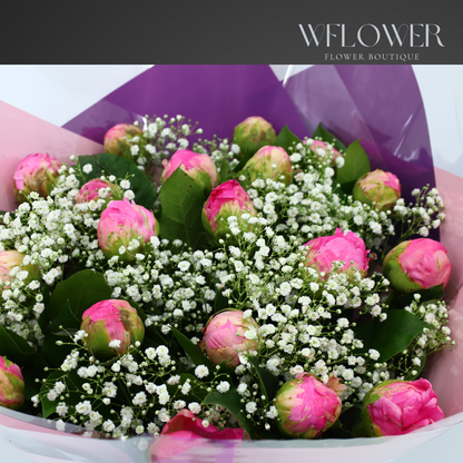 Peony Enchanted Mist Signature Bouquet
