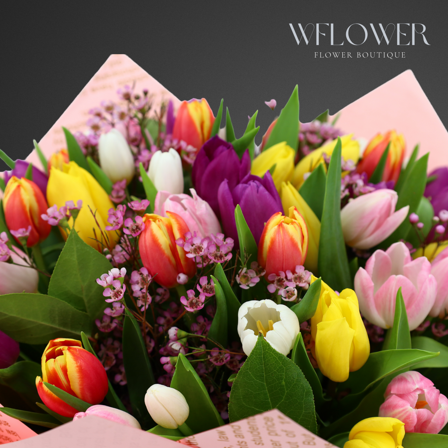 Amsterdam Whisper Tulips Signature Bouquet