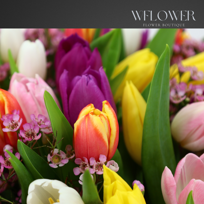 Amsterdam Whisper Tulips Signature Bouquet
