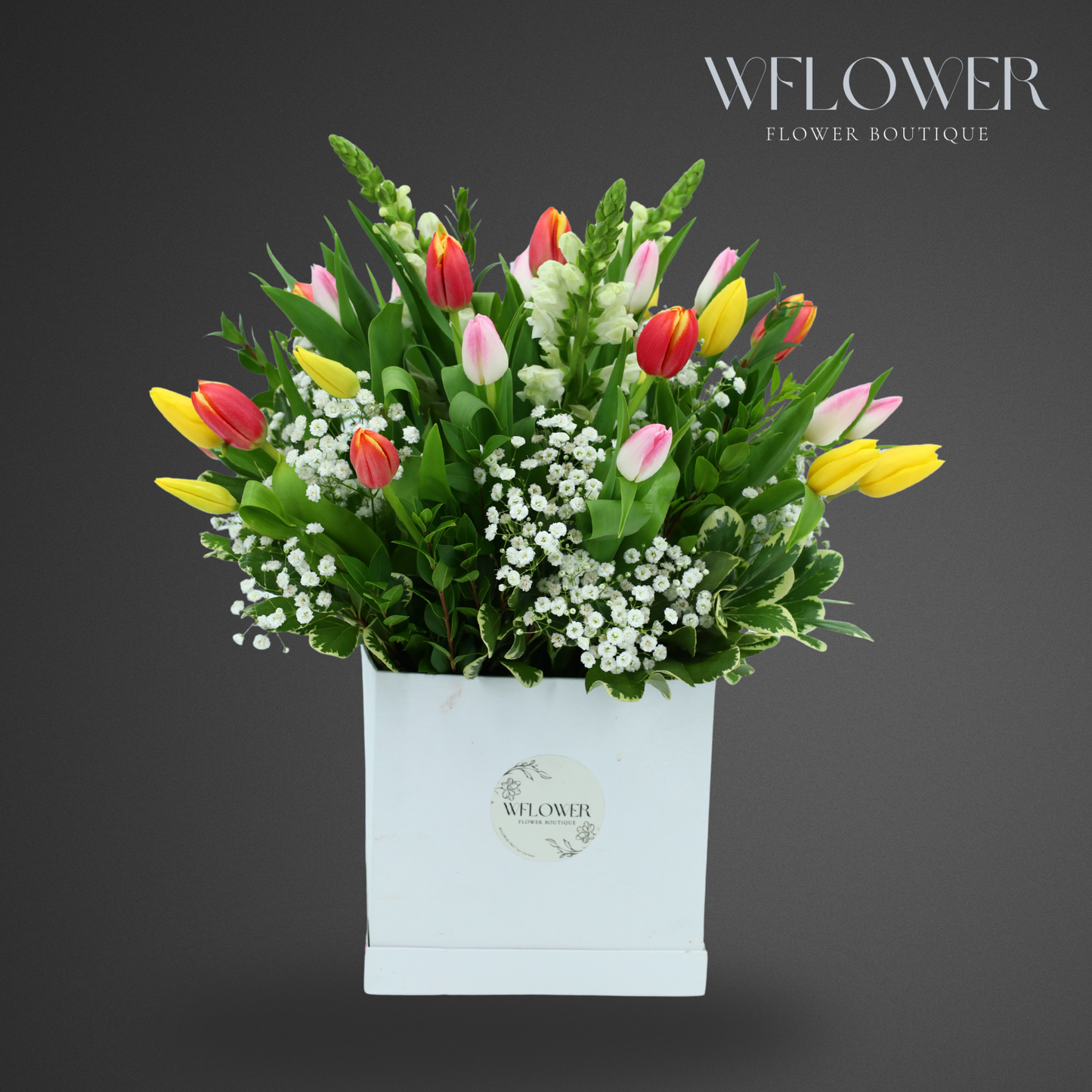 Holland Tulip Garden Signature Box – WFLOWER Holland Tulip Garden Signature Box – WFLOWER